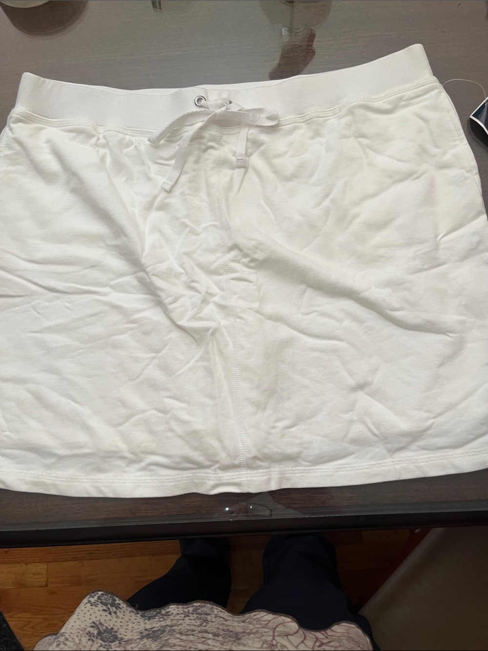 Women’s White Drawstring skort